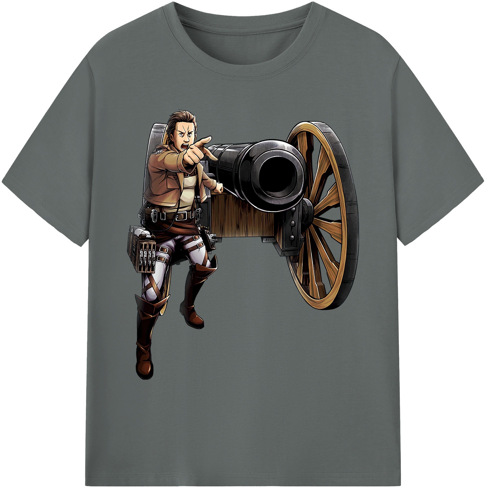 （画像用） 進撃の巨人 Attack on Titan 綿100％ メンズ半袖Tシャツ｜肌触りやわらか＆通気性